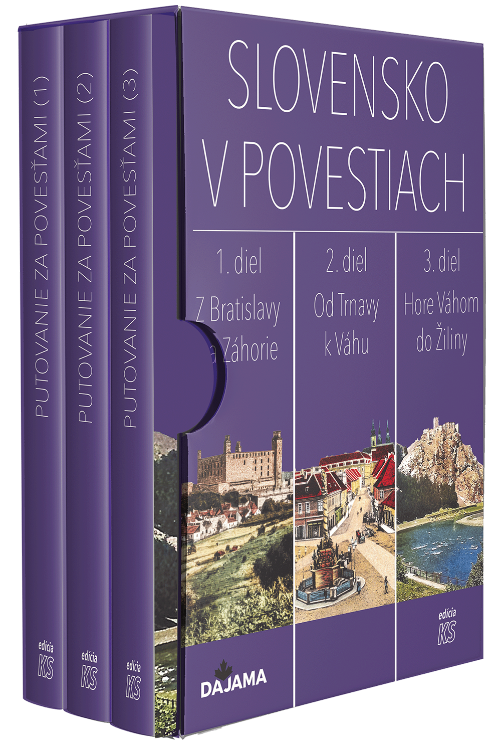 Fotografia obálky trilógie Slovensko v povestiach - Putovanie za povesťami 1.-3.