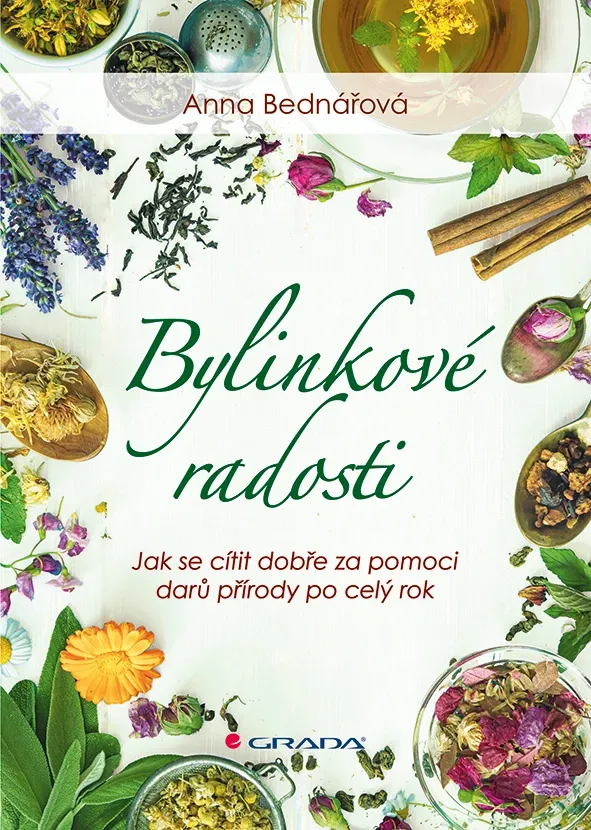Fotografia obálky knihy Bylinkové radosti, jak se cítit dobře za pomoci darů přírody po celý rok