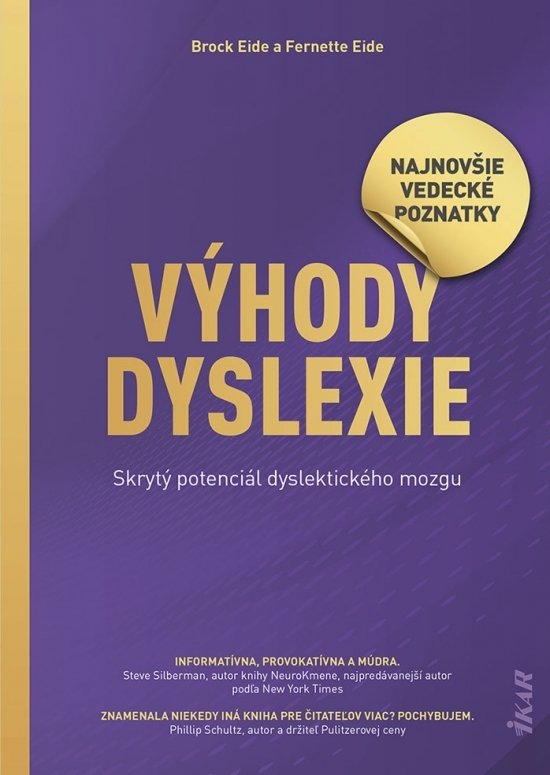 Fotografia obálky knihy Výhody dyslexie, skrytý potenciál dyslektického mozgu