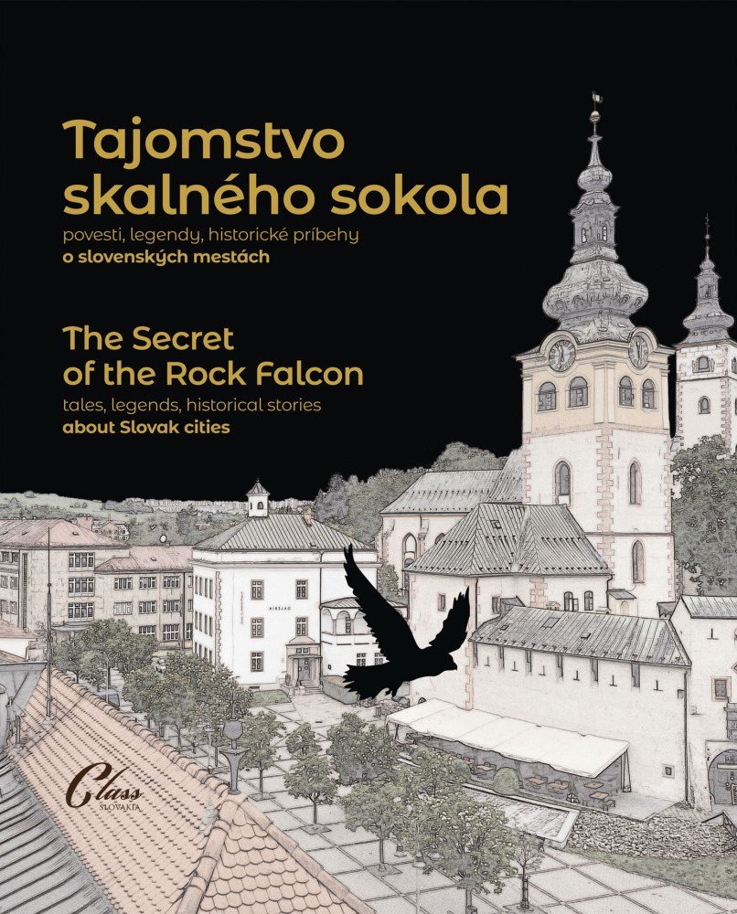 Fotografia obálky knihy Tajomstvo skalného sokola. Povesti, legendy, historické príbehy o slovenských mestách