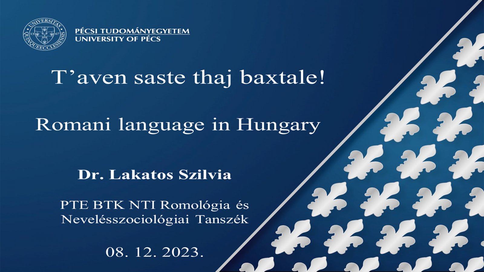 Dr. Szilvia Lakatos:  Rómsky jazyk v Maďarsku