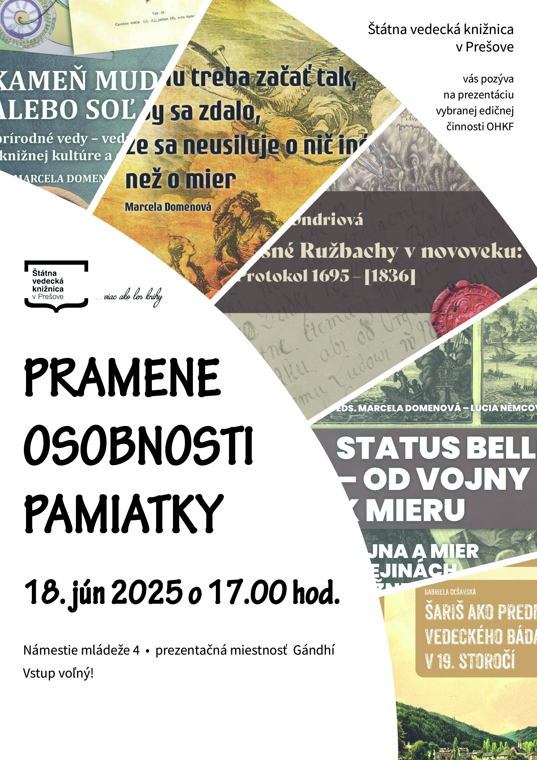 Obsah plagátu k podujatiu v texte